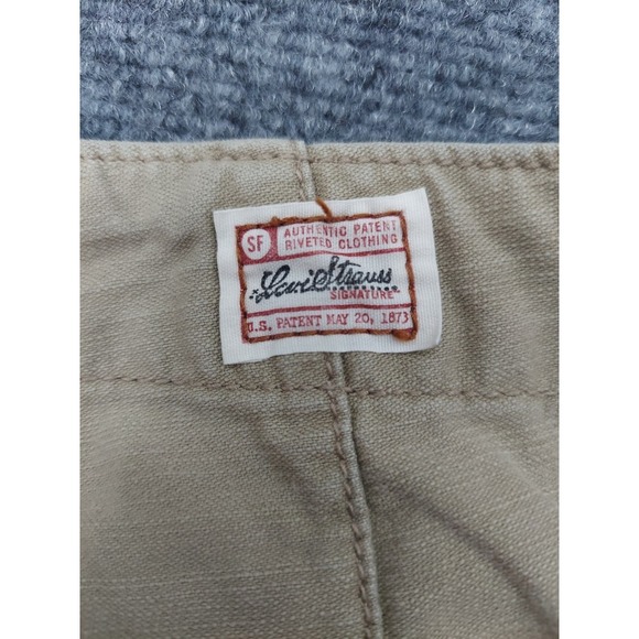 Levis Pants Cargo Crop Capri Pants Womens 10 Beige Cotton Y2K Utility Outdoor - Picture 10 of 11